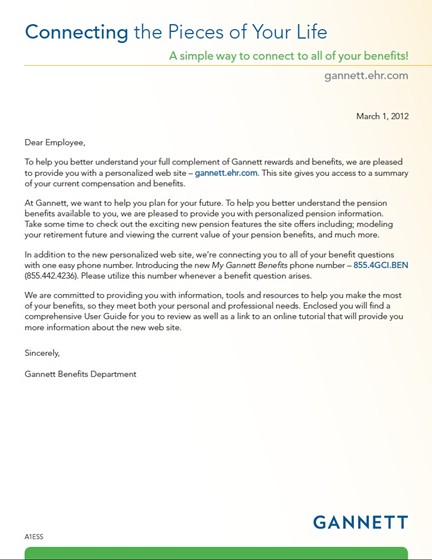 Total Rewards: Gannett Total Rewards Campaign 2012